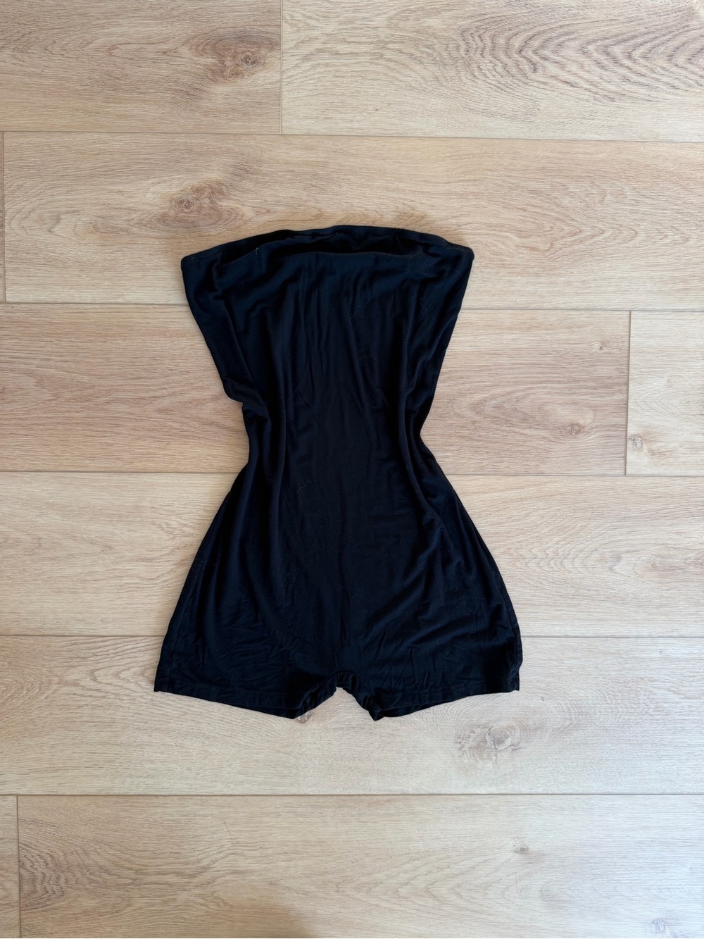 Women’s Black Strapless Romper Jumpsuit